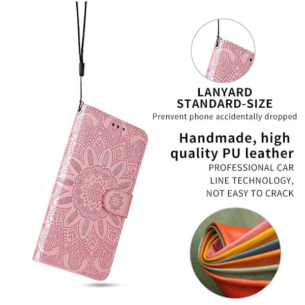 For iPhone 12 mini preget solsikke-skinnetui