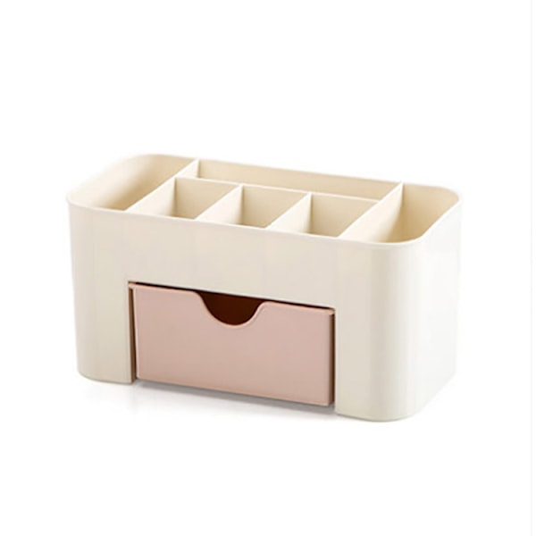 Makeupbord organizer, kosmetik opbevaringsboks, kontor opbevaringsboks pink