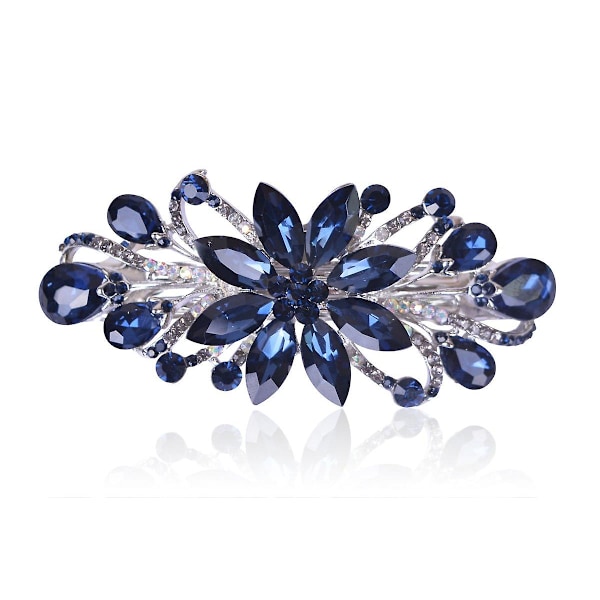 Hårspänne med strass (mörkblå)