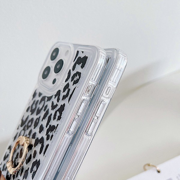 Skal för iPhone 15 Pro Max Mjukt TPU Ring Ställ Telefonskydd