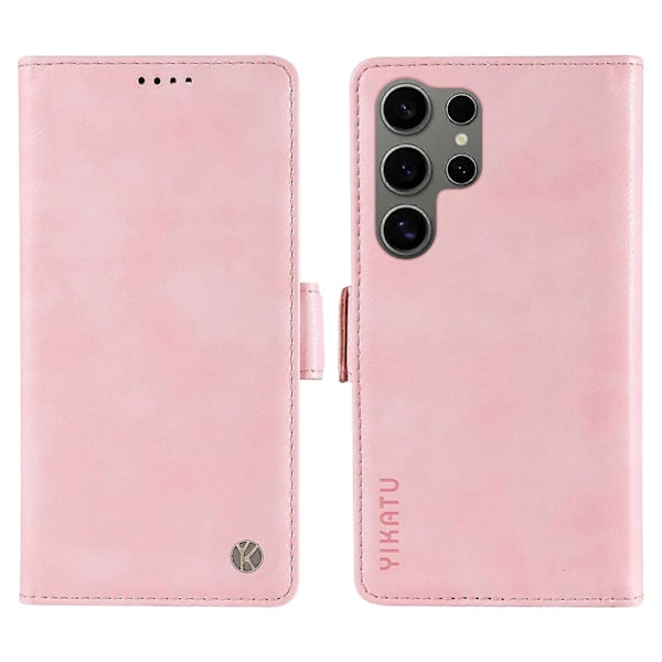 Til Samsung Galaxy S25 Ultra Case Side Buckle PU Læder Telefon Cover Litchi Tekstur