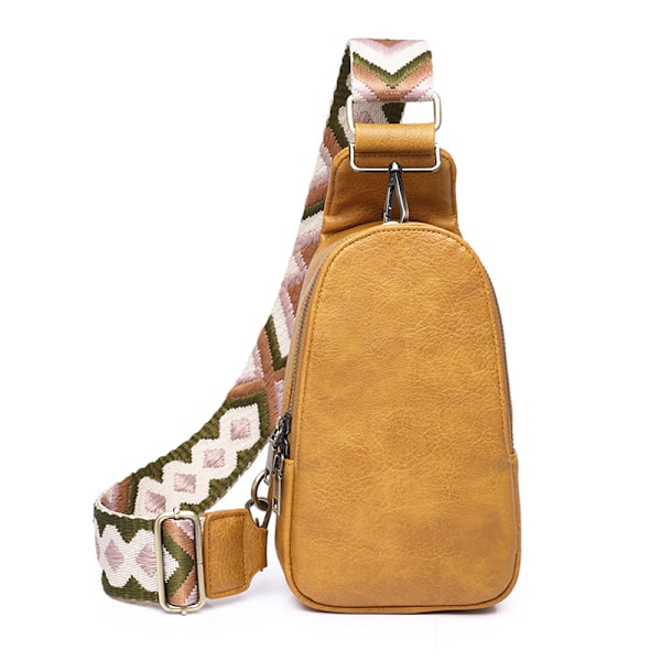 Snygga Crossbody-väskor i konstläder för kvinnor, midjebälte grey