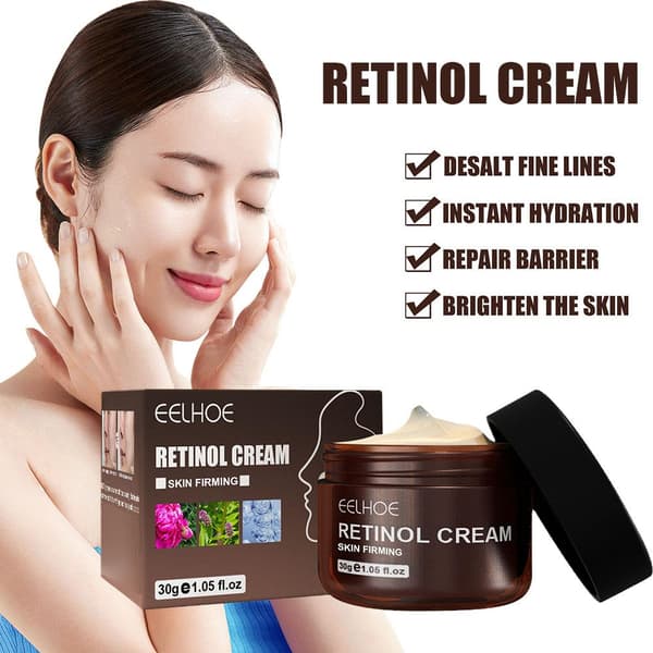 30G Retinol Rynkefjerner Ansiktskrem Anti-aldring Oppstrammende Løftende Hudfuktighetskrem Kosmetikk F2F4