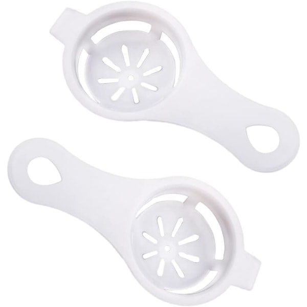 Äggseparator, 2 st Äggule- och vitseparator, Äggviteseparator, Äggvitefilter, Köksbakverktyg
