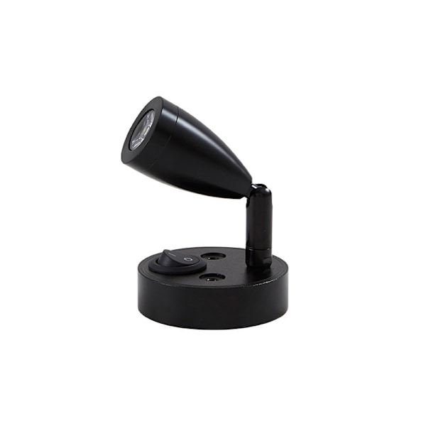 2 kpl 3W 12V LED-lukuvalot veneille ja asuntovaunuille black