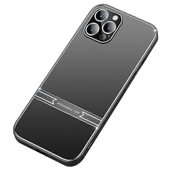Matt Design Mobilskal för iPhone 14 Pro Metall+PC+TPU Mobiltelefonskal