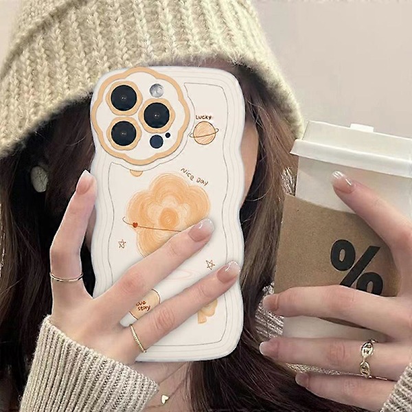 iPhone 15 Pro -kuori, tarkat linssinleikkaukset, sarjakuvakuvio, TPU-suojapuhelinkotelo