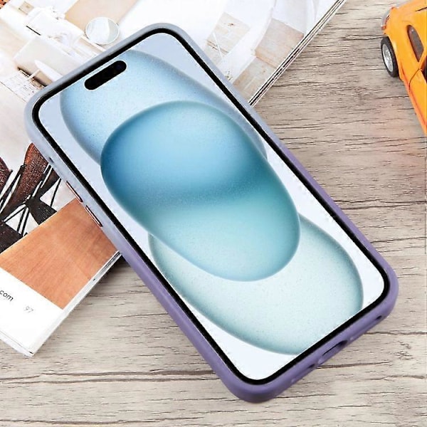 iPhone 15 Gradient MagSafe -pidikkeellä varustettu nestemäinen TPU-hybridipuhelinkotelo PC:stä