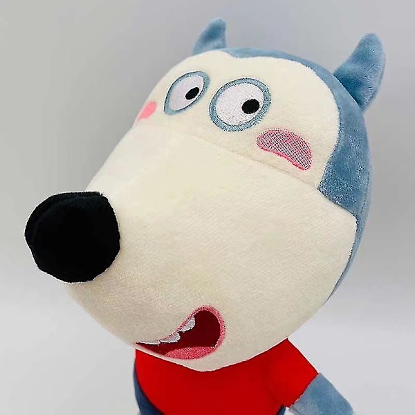 Wolfoo ja Lucy pehmolelu, pitkäikäinen, söpö, kestävä, pehmeä, sarjakuvahahmo