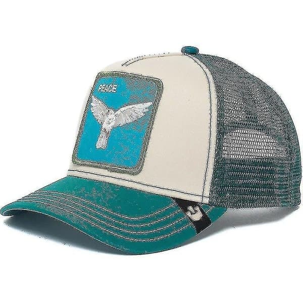 Sort Panter Mesh Cap til Voksne Sommer Baseball Cap Trucker Cap W-WELLNGS Fredsdue Fredsdue Peace Dove