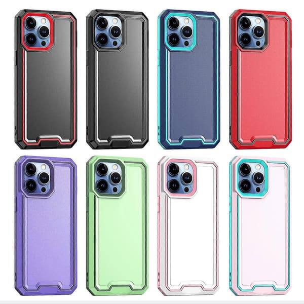 Armour tofarget TPU + PC-telefondeksel for iPhone 14 Pro Max