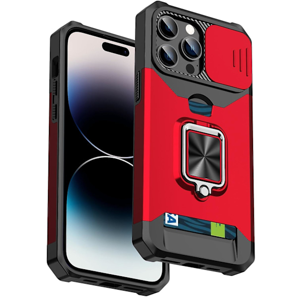Liukuva Camshield-korttipuhelinkotelo iPhone 14 Pro Maxille
