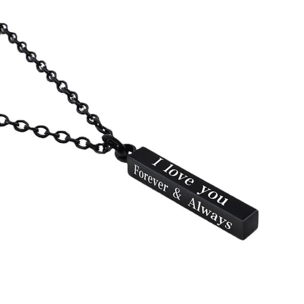 2 st Always And Forever Halsband för Par Rostfritt Stål