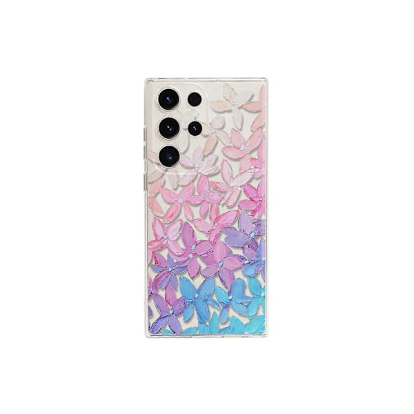 Blomstret etui til Samsung Galaxy S24 Ultra til kvinder og piger, Sødt tusindfryd-etui til Samsung Galaxy S24 Ultra