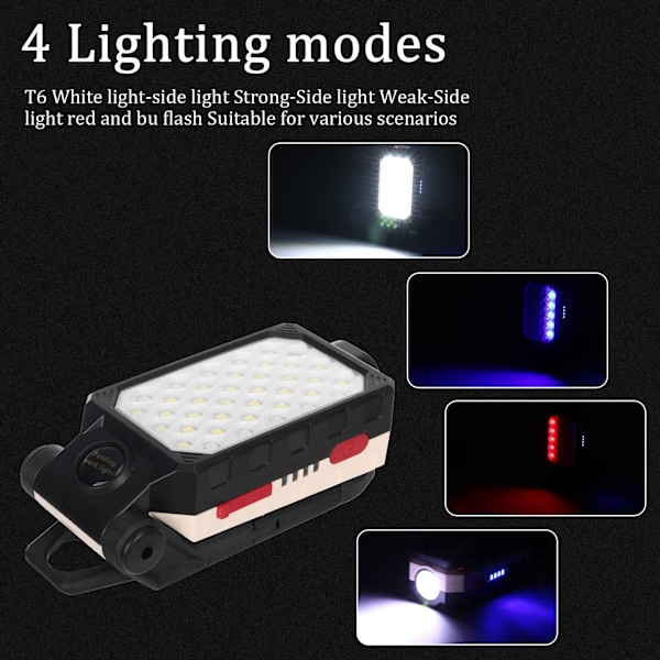 Arbeidslys, byggebelysning, batterier, LED-verkstedlys