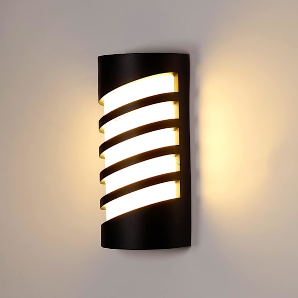Vägglampa för utomhus/inomhus, modern LED-vägglampa för utomhus 12W