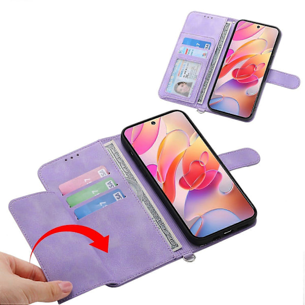 Blomstermønstret PU læder Wallet telefoncover med rem til Samsung Galaxy S25 Edge