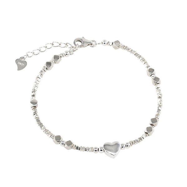 2 stk Damearmbånd Kjærlighet Hjerte Peach Hjerte Armbånd Par