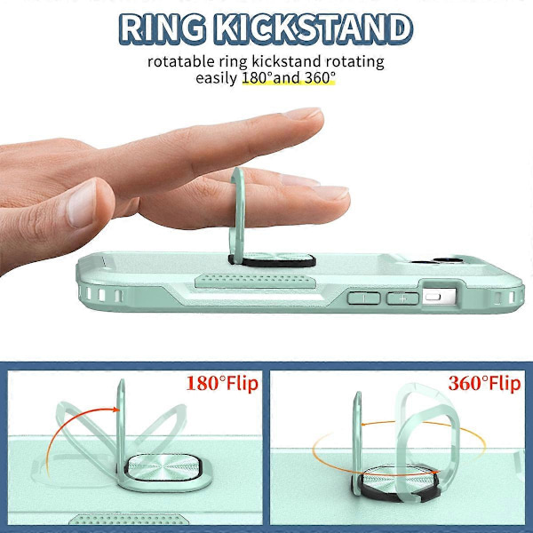 3 i 1 Ring Holder Telefoncover til iPhone 14
