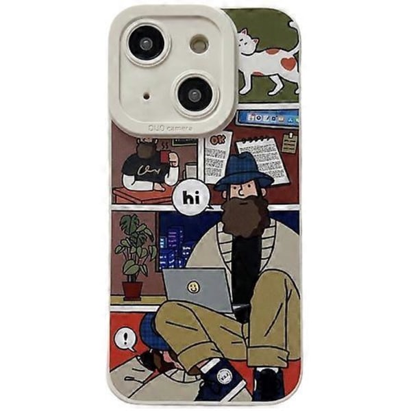 iPhone 15 nestemäinen Angel Eyes -partainen TPU-puhelinkotelo