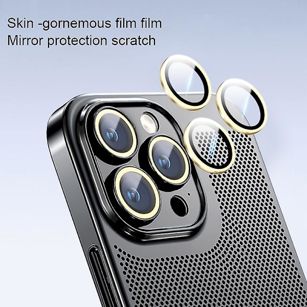 For iPhone 13 Ice Sense Varmeafledning Elektroplettering PC Telefon Cover