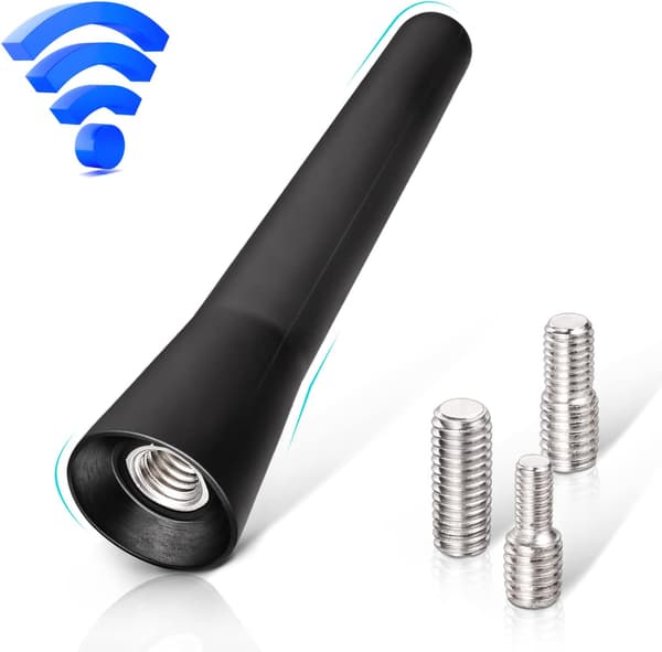 Kompatibel FM DAB Bilantenne 6,5 cm Mini Kort Bilantenne med Kraftig FM AM DAB Mottaksfunksjon