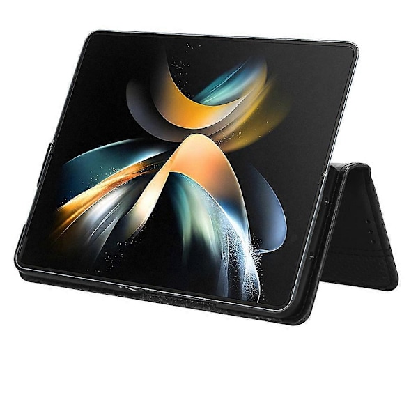 För Samsung Galaxy Z Fold4 5G Magnetspänne Retro Textur Läder Telefonfodral