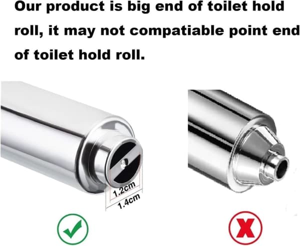 Smart toalettpappershållare – universalplast med snabbbyte | Tyst och skonsam mekanism, kromfinish 2-pack