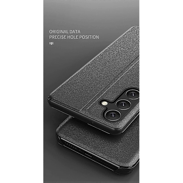 Telefoncover til Huawei P30 Lite, Huawei P30 Lite Cover Bookstyle Clear View Vindue Flip Stødsikkert PC-skal PU Læder Flip Wallet Case med Støttefod