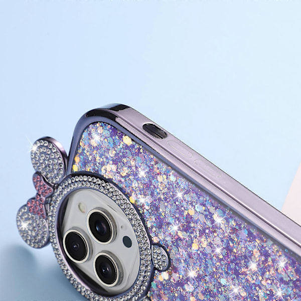 Skal till iPhone 14 Pro Strassdekor Anti-dropp Epoxy Paljetter TPU Mobilskal