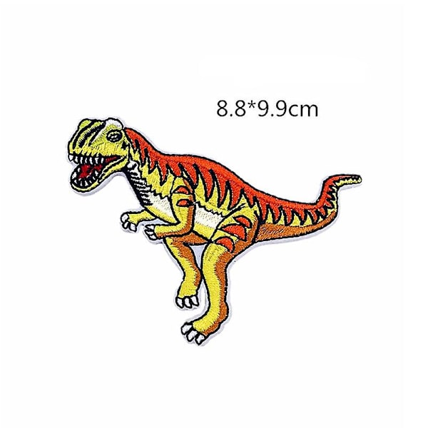 14 stk. Patch Dinosaur Broderi Applikationsmærke Sy- eller Strygemærker til Børnetøj Restaurering Dekoration