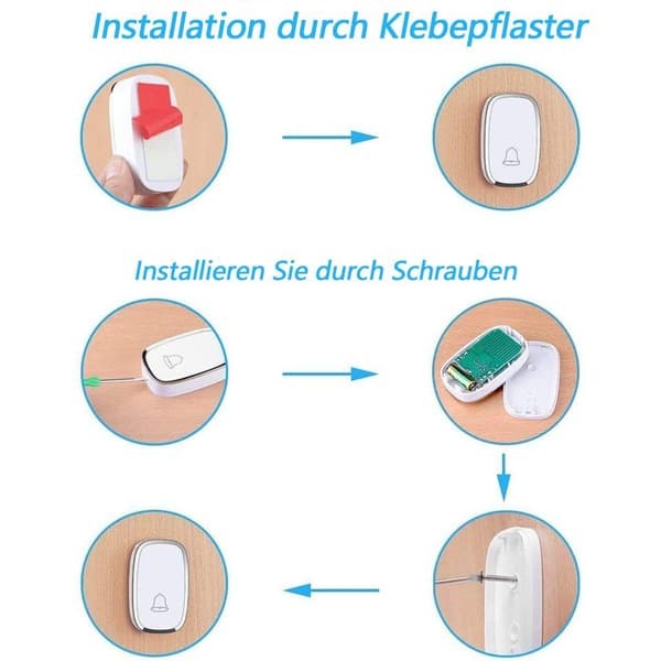 Langaton Ovikell, Langaton Etuovikello, 300m Kantama