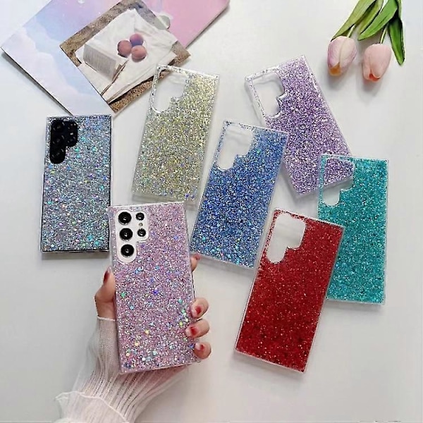 Glitter Sequins Epoxy TPU mobiltelefoncover til Samsung Galaxy A14 5G