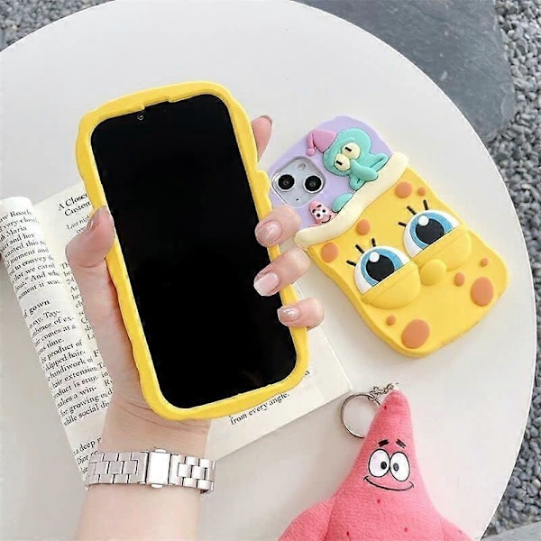 Tjockt Mjukt Silikon Skal för Apple iPhone 14 Pro Max Ocean Sea Starfish Octopus Fish 3D Tecknad Anime Djur Rolig Söt Bedårande Mode Trendig K