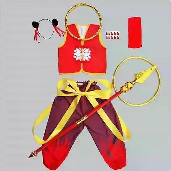 Devil Boy Advent Party Performance Samme Stil Nezha Klær Cosplay Anime Performance Jumpsuit 170cm