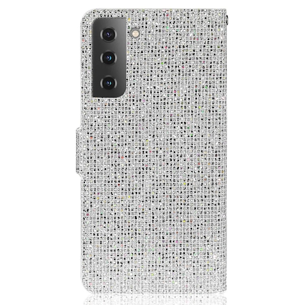 Flipfodral Glitterpulver Praktisk Rem Stilfullt Plånboksfodral för Samsung Galaxy S22 5G