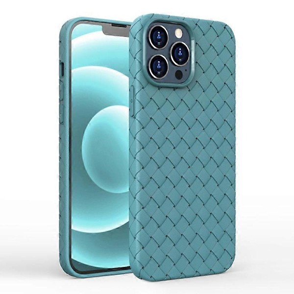 Vävt Textur Skal för iPhone 15 Pro Max Mjuk TPU Värmeavledande Skydd