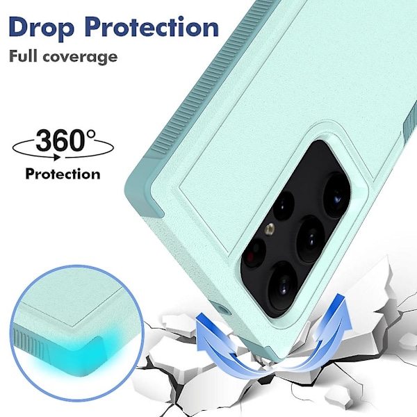 Til Samsung Galaxy S23 Ultra 5G 2 i 1 PC + TPU Telefon Cover