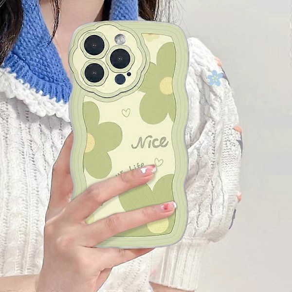 iPhone 15 Pro -kuori, tarkat linssinleikkaukset, sarjakuvakuvioinen TPU-suojapuhelinkotelo