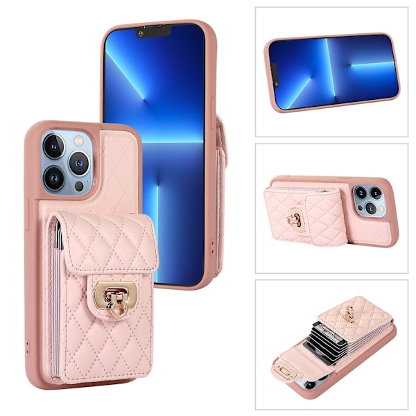 Korthållare Läder Telefonfodral För iPhone 13 Pro Max