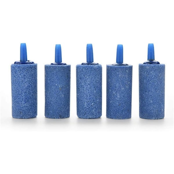5 stk. luftsten, cylinderboble-diffuser til luftpumpeakvarier