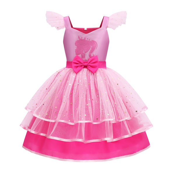 Piger Barbie Tutu Kjole Småbørn Børn Tyl Festkjoler til Fødselsdagsoutfit Halloween Særlig Lejlighed 4-9 År