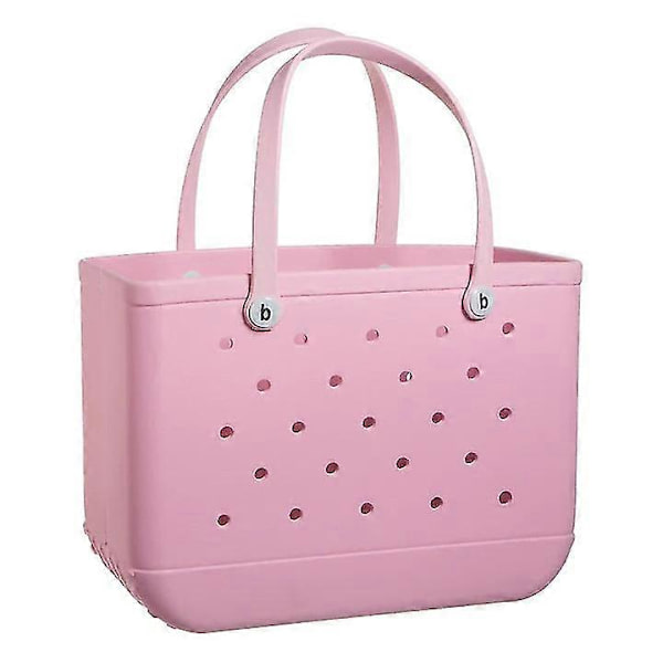 Gummi EVA Taske Bogg Stil Hul Vandtæt Holdbar Oversized Silikone Strandtaske Ny 2024[HK]