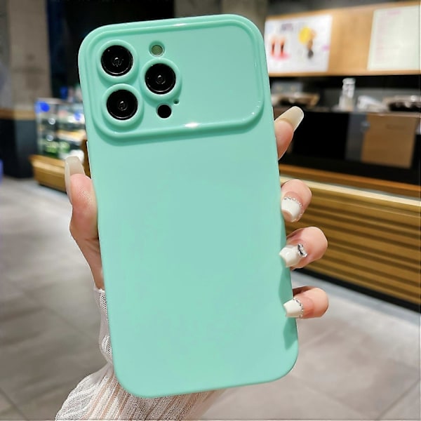 Matt TPU-skal för iPhone 15 Pro Max, reptåligt, stöttåligt mobilskal