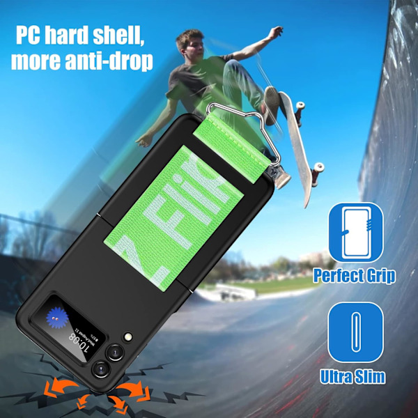 Silikoneetui med stativ til Samsung Galaxy Z Flip 3 blue
