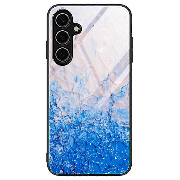 Samsung Galaxy S25 Plus(+) -kuori, marmorikuvio, karkaistu lasi + PC + TPU -puhelinkuori