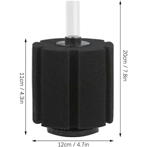 Svampfilter Akvarium Biokjemisk Skum Luftpumpe