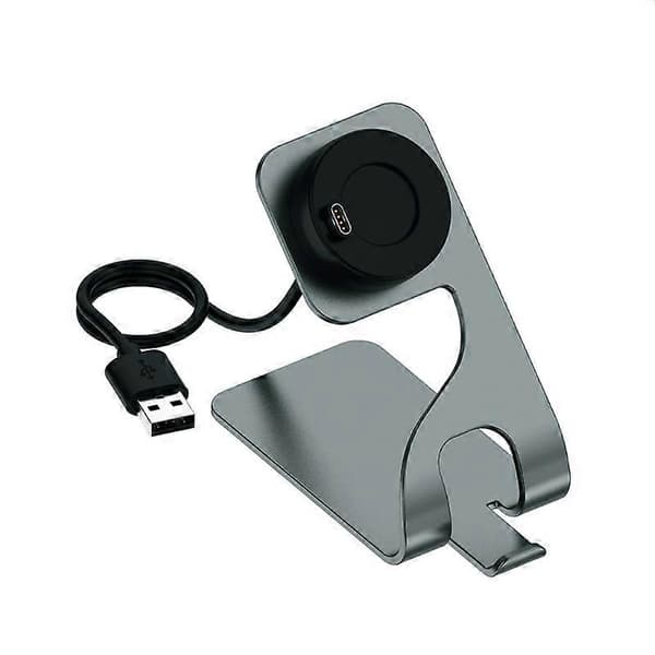 Til Garmin-Forerunner 55 Smartwatch Opladerholder Opladningsstander Dockingstation Grå