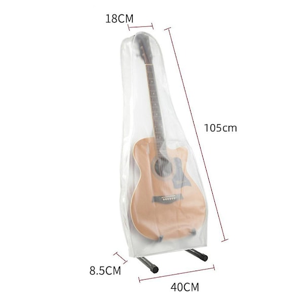Folk Frosted Omslag, Frostat Transparent Dammskydd För Stränginstrument