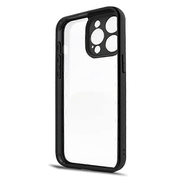 Ohut iPhone 15 Pro Max -kotelo TPU+PC Kirkas pölytiivis puhelinkuori